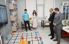 Heydar Aliyev Foundation VP Leyla Aliyeva and Alena Aliyeva visit STEAM center and Secondary School No. 37 in Ganja (PHOTO)