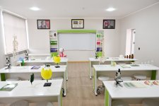 Heydar Aliyev Foundation VP Leyla Aliyeva and Alena Aliyeva visit STEAM center and Secondary School No. 37 in Ganja (PHOTO)