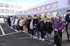 Heydar Aliyev Foundation VP Leyla Aliyeva and Alena Aliyeva visit STEAM center and Secondary School No. 37 in Ganja (PHOTO)