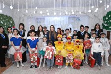 Heydar Aliyev Foundation VP Leyla Aliyeva and Alena Aliyeva visit orphanage in Ganja (PHOTO)