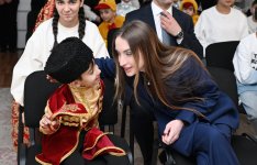 Heydar Aliyev Foundation VP Leyla Aliyeva and Alena Aliyeva visit orphanage in Ganja (PHOTO)