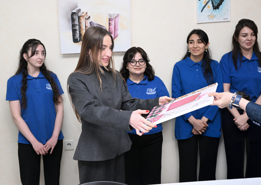Heydar Aliyev Foundation VP Leyla Aliyeva and Alena Aliyeva visit Ganja Autism Center