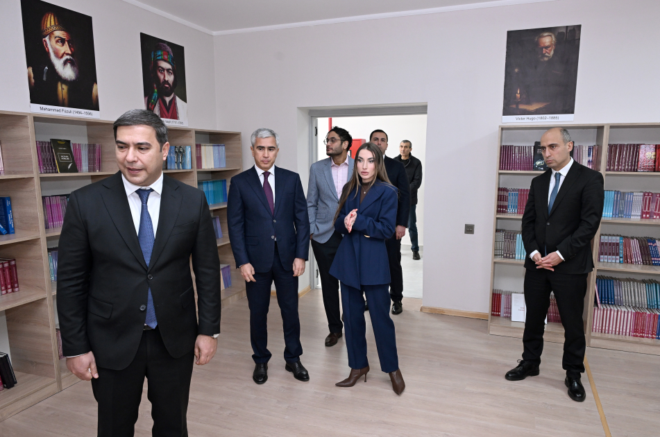 Heydar Aliyev Foundation VP Leyla Aliyeva and Alena Aliyeva visit STEAM center and Secondary School No. 37 in Ganja (PHOTO)