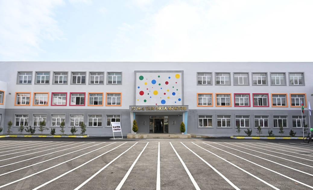 Heydar Aliyev Foundation VP Leyla Aliyeva and Alena Aliyeva visit STEAM center and Secondary School No. 37 in Ganja (PHOTO)