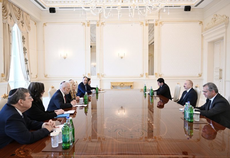 President Ilham Aliyev receives delegation from Conference of Presidents of Major American Jewish Organizations (PHOTO)