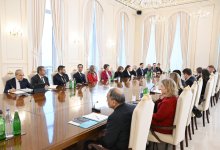 President Ilham Aliyev receives delegation of the U.S. Chamber of Commerce (PHOTO)