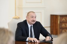President Ilham Aliyev receives delegation of the U.S. Chamber of Commerce (PHOTO)