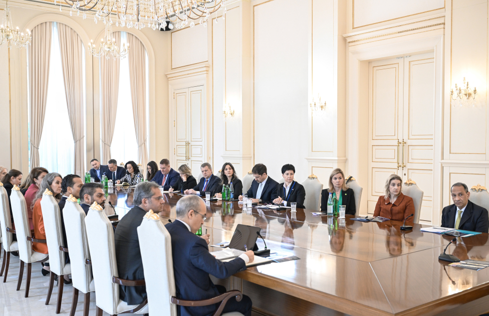President Ilham Aliyev receives delegation of the U.S. Chamber of Commerce (PHOTO)