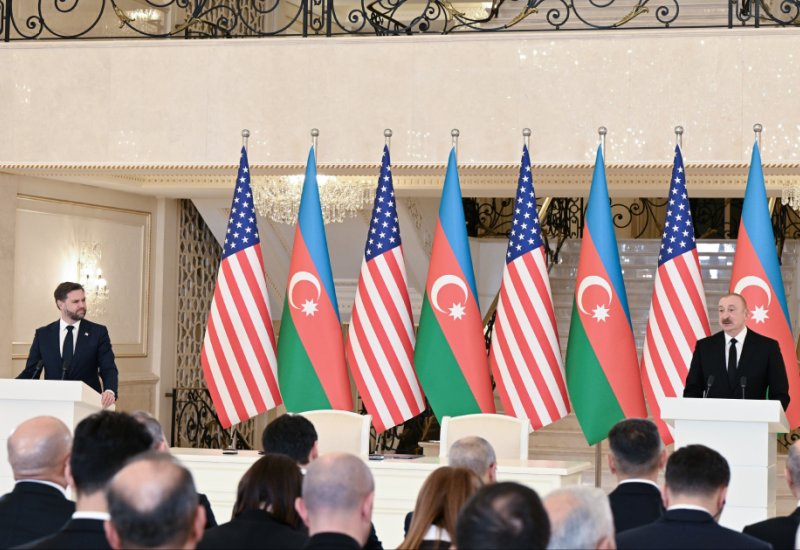 President Ilham Aliyev, U.S. Vice President JD Vance make press statements (PHOTO)