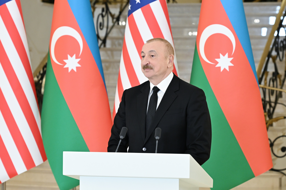 President Ilham Aliyev, U.S. Vice President JD Vance make press statements (PHOTO)