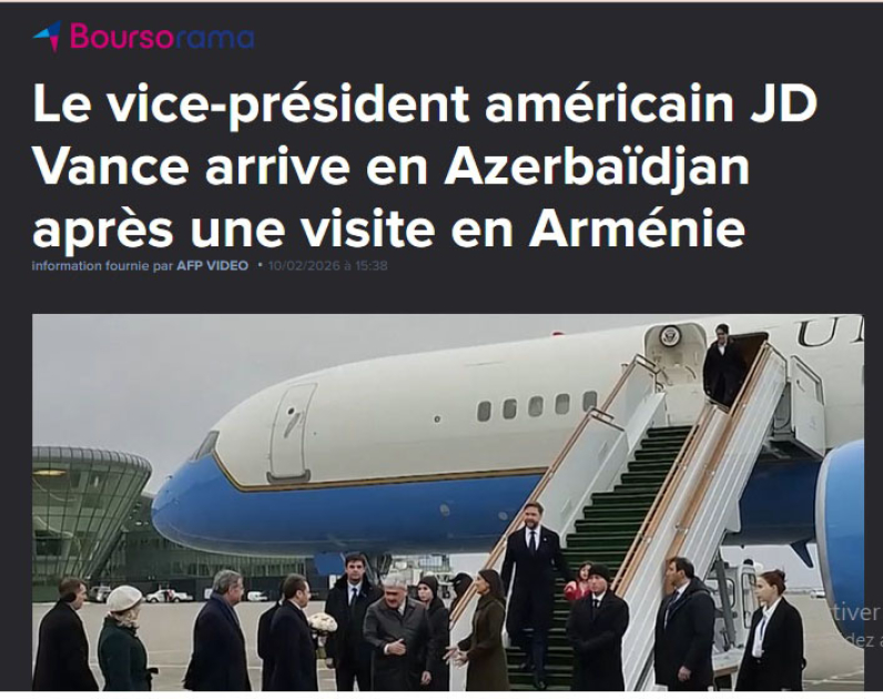 French media outlets highlight U.S. Vice President’s visit to Baku (PHOTO)