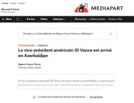 French media outlets highlight U.S. Vice President’s visit to Baku (PHOTO)