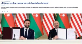 U.S. Vice President’s visit to Azerbaijan in world media spotlight (PHOTO)