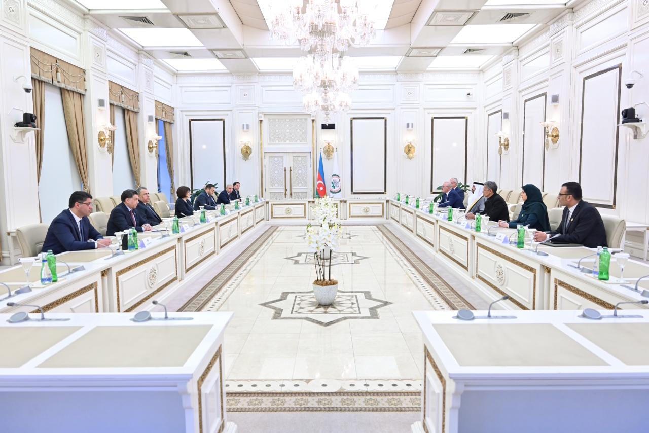 Speaker of Azerbaijani Parliament meets with President of Arab Parliament (PHOTO)