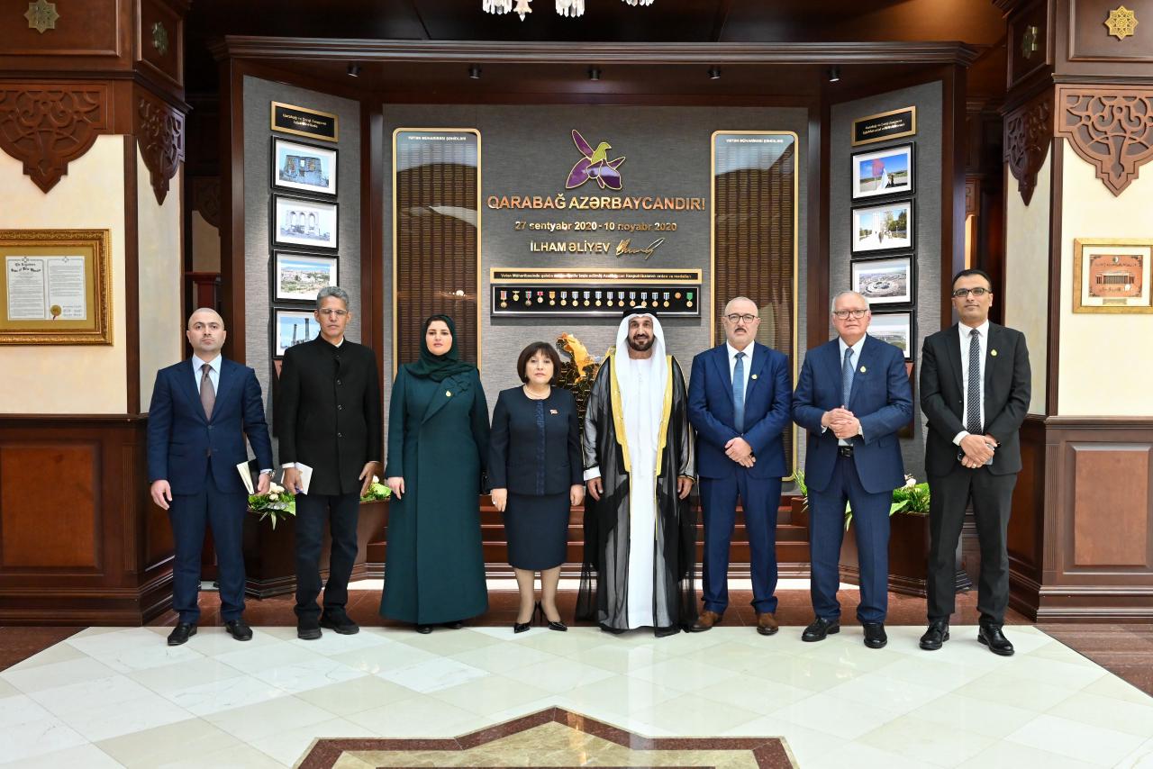 Speaker of Azerbaijani Parliament meets with President of Arab Parliament (PHOTO)