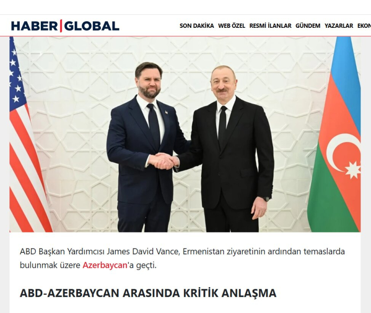 Signing of Azerbaijan-U.S. Strategic Partnership Charter in Turkish media spotlight (PHOTO)