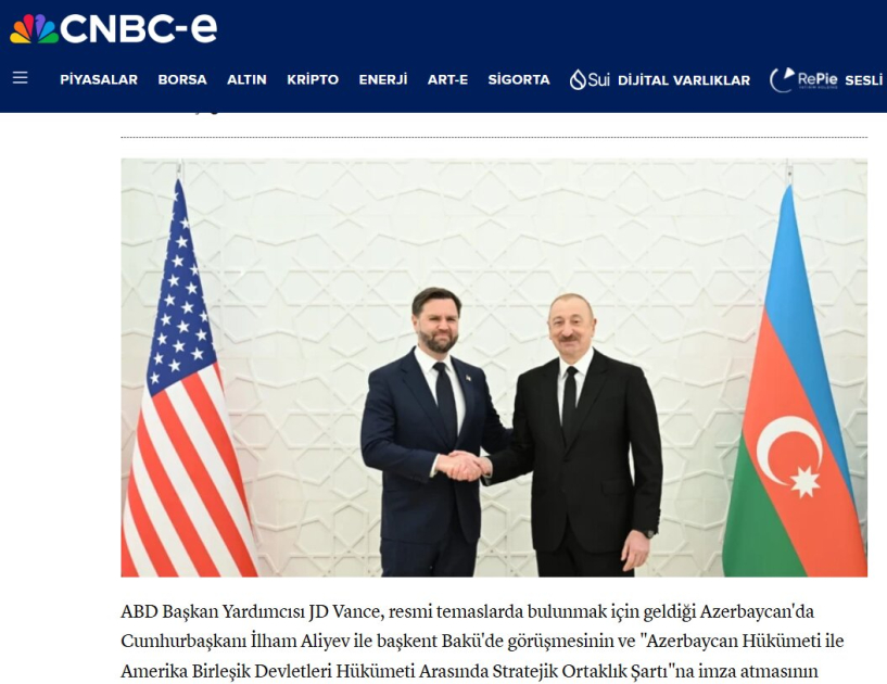 Signing of Azerbaijan-U.S. Strategic Partnership Charter in Turkish media spotlight (PHOTO)