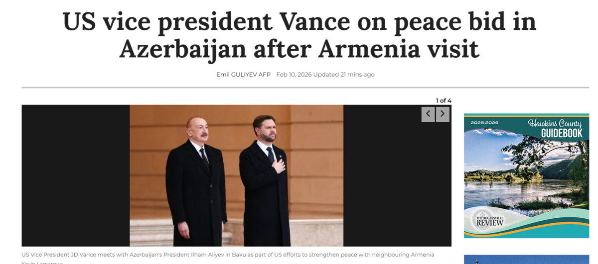 U.S. Vice President’s visit to Azerbaijan in world media spotlight (PHOTO)