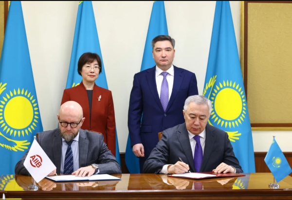 AIIB, Kazakhstan sign partnership framework agreement