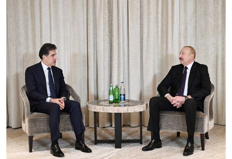 President Ilham Aliyev meets with President of Kurdistan Region of Iraq in Munich (PHOTO/VIDEO)