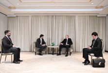 President Ilham Aliyev meets with Deputy Prime Minister of Slovakia in Munich (PHOTO/VIDEO)