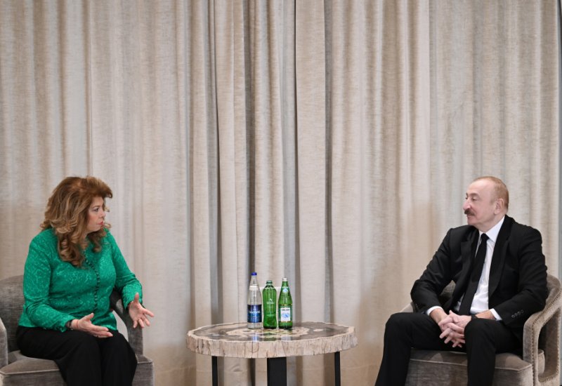 President Ilham Aliyev meets with President of Bulgaria in Munich (PHOTO)