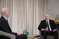 President Ilham Aliyev was interviewed by France 24 in Munich (PHOTO)