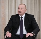 President Ilham Aliyev was interviewed by France 24 in Munich (PHOTO)