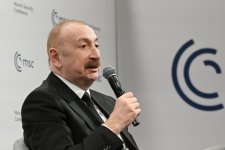 President Ilham Aliyev participates in panel discussion in Munich (PHOTO/VIDEO)