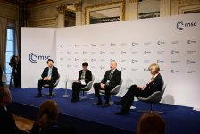 President Ilham Aliyev participates in panel discussion in Munich (PHOTO/VIDEO)