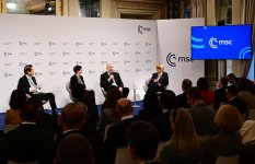 President Ilham Aliyev participates in panel discussion in Munich (PHOTO/VIDEO)