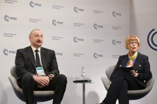 President Ilham Aliyev participates in panel discussion in Munich (PHOTO/VIDEO)