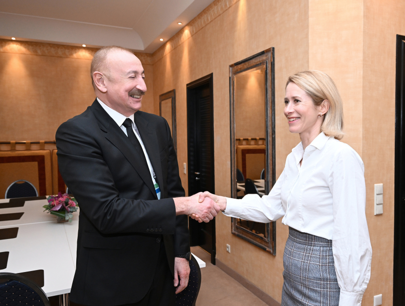 President Ilham Aliyev meets with the European Union's High Representative for Foreign Affairs and Security Policy in Munich (PHOTO/VIDEO)