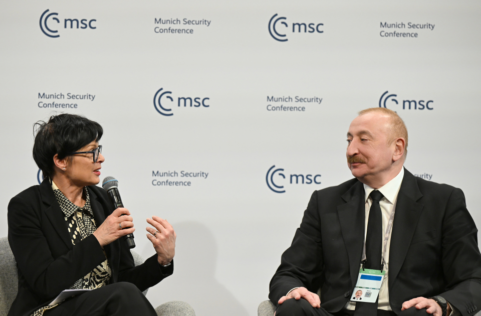 President Ilham Aliyev participates in panel discussion in Munich (PHOTO/VIDEO)