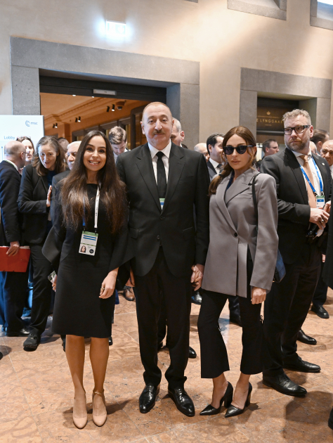 President Ilham Aliyev participates in panel discussion in Munich (PHOTO/VIDEO)