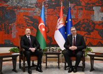 President Ilham Aliyev, President of Serbia hold one-on-one meeting (PHOTO)