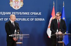 President Ilham Aliyev, President of Serbia make press statements (PHOTO/VIDEO)