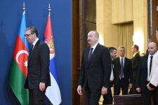 Azerbaijan Serbia exchange documents in Belgrade (PHOTO/VIDEO)