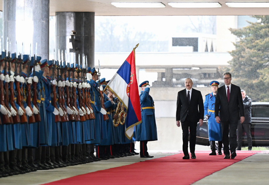 Belgrade hosts official welcome ceremony for President Ilham Aliyev (PHOTO)