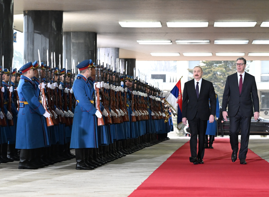 Belgrade hosts official welcome ceremony for President Ilham Aliyev (PHOTO)