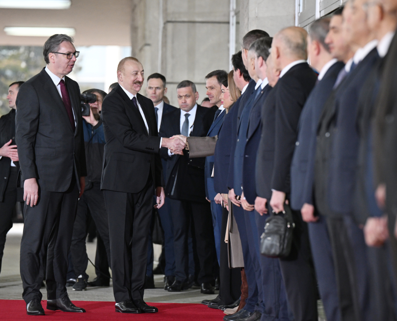 Belgrade hosts official welcome ceremony for President Ilham Aliyev (PHOTO)