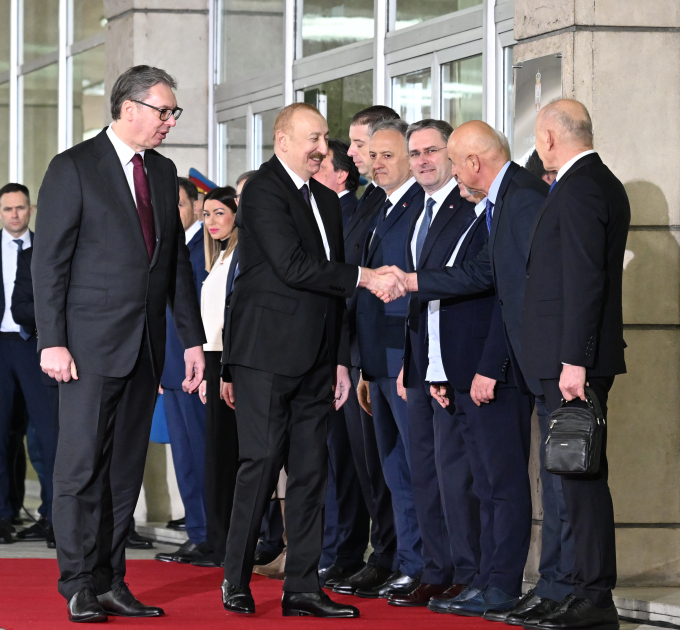 Belgrade hosts official welcome ceremony for President Ilham Aliyev (PHOTO)
