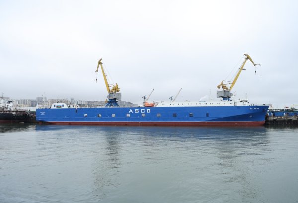 Azerbaijan's repaired Balakan ferry sets sail on its maiden voyage