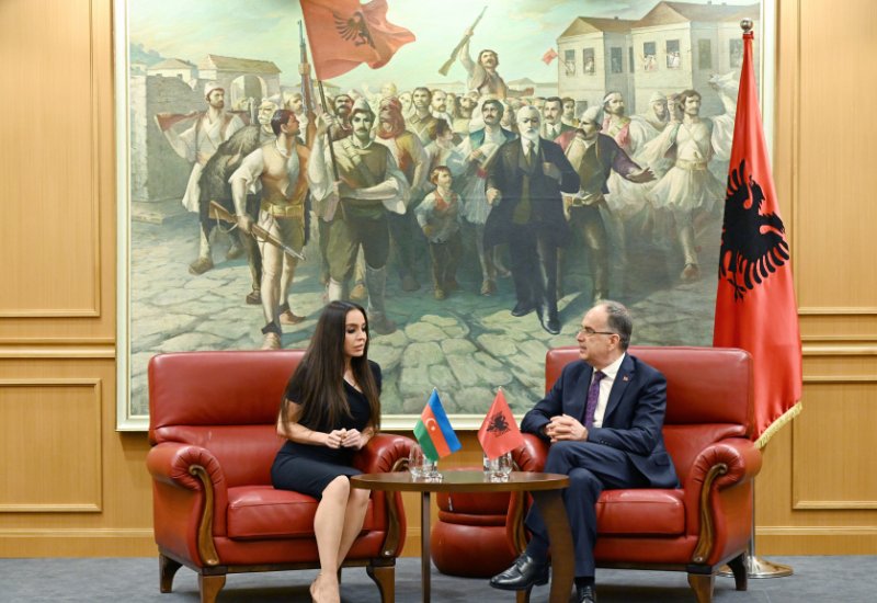 Heydar Aliyev Foundation VP Leyla Aliyeva meets with President of Albania Bajram Begaj in Tirana (PHOTO)