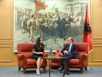 Heydar Aliyev Foundation VP Leyla Aliyeva meets with President of Albania Bajram Begaj in Tirana (PHOTO)