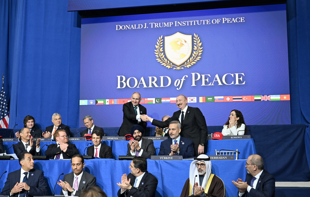 President Ilham Aliyev attends inaugural meeting of the Board of Peace in Washington (LIVE) (PHOTO)