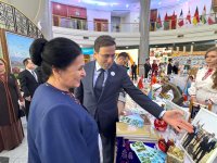 Embassy of Azerbaijan participates in International Exhibition dedicated to “Diplomacy Day” held in Turkmenistan (PHOTO)