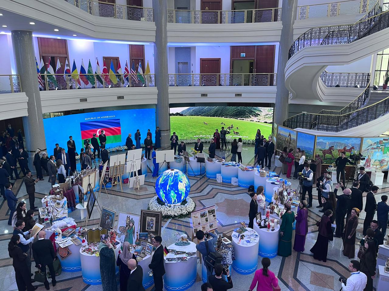 Embassy of Azerbaijan participates in International Exhibition dedicated to “Diplomacy Day” held in Turkmenistan (PHOTO)
