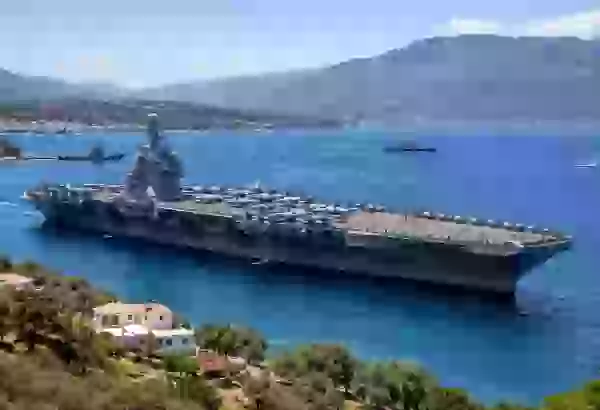 IRGC shoots down U.S. aircraft carrier - Iranian military headquarters