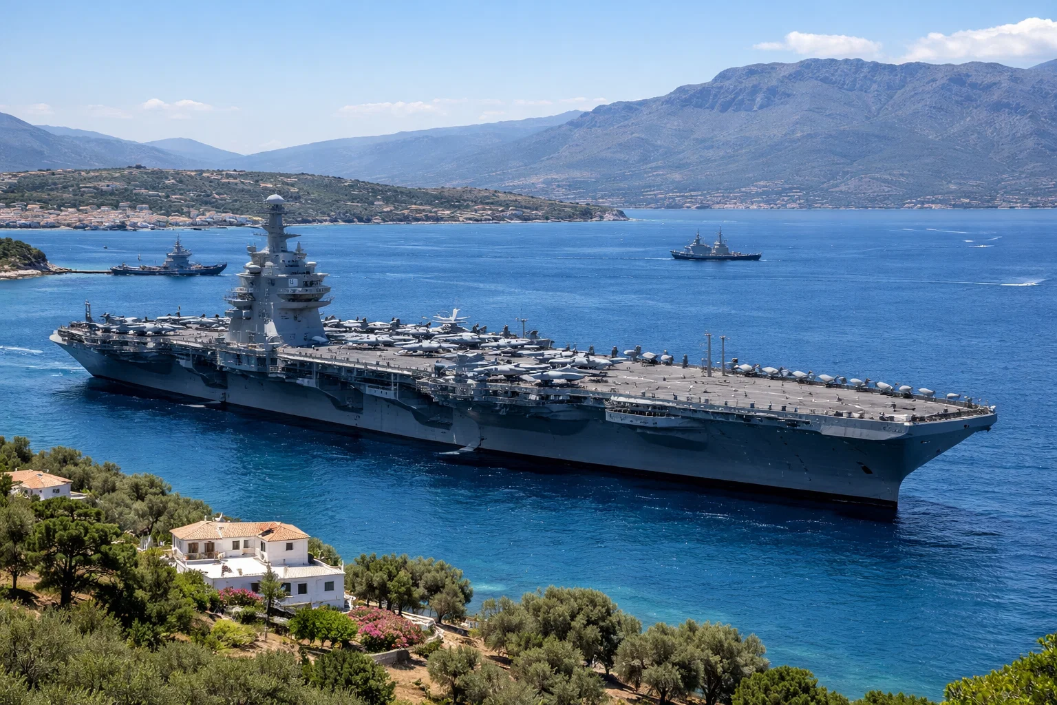 IRGC shoots down U.S. aircraft carrier - Iranian military headquarters